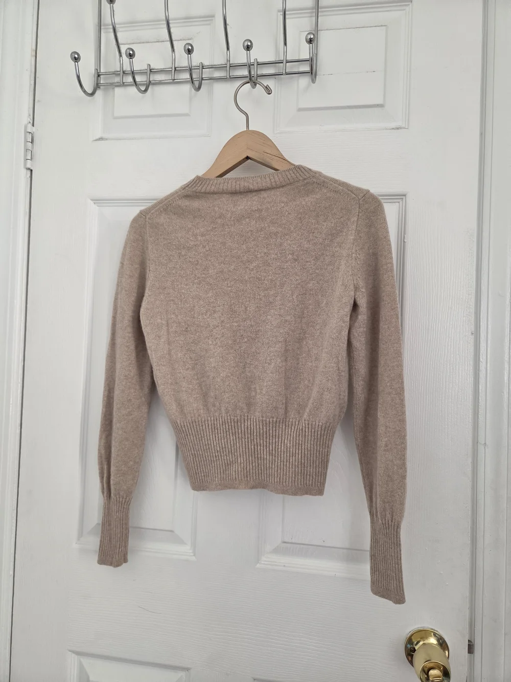 J. Crew Soft Taupe Crewneck Sweater Cashmere